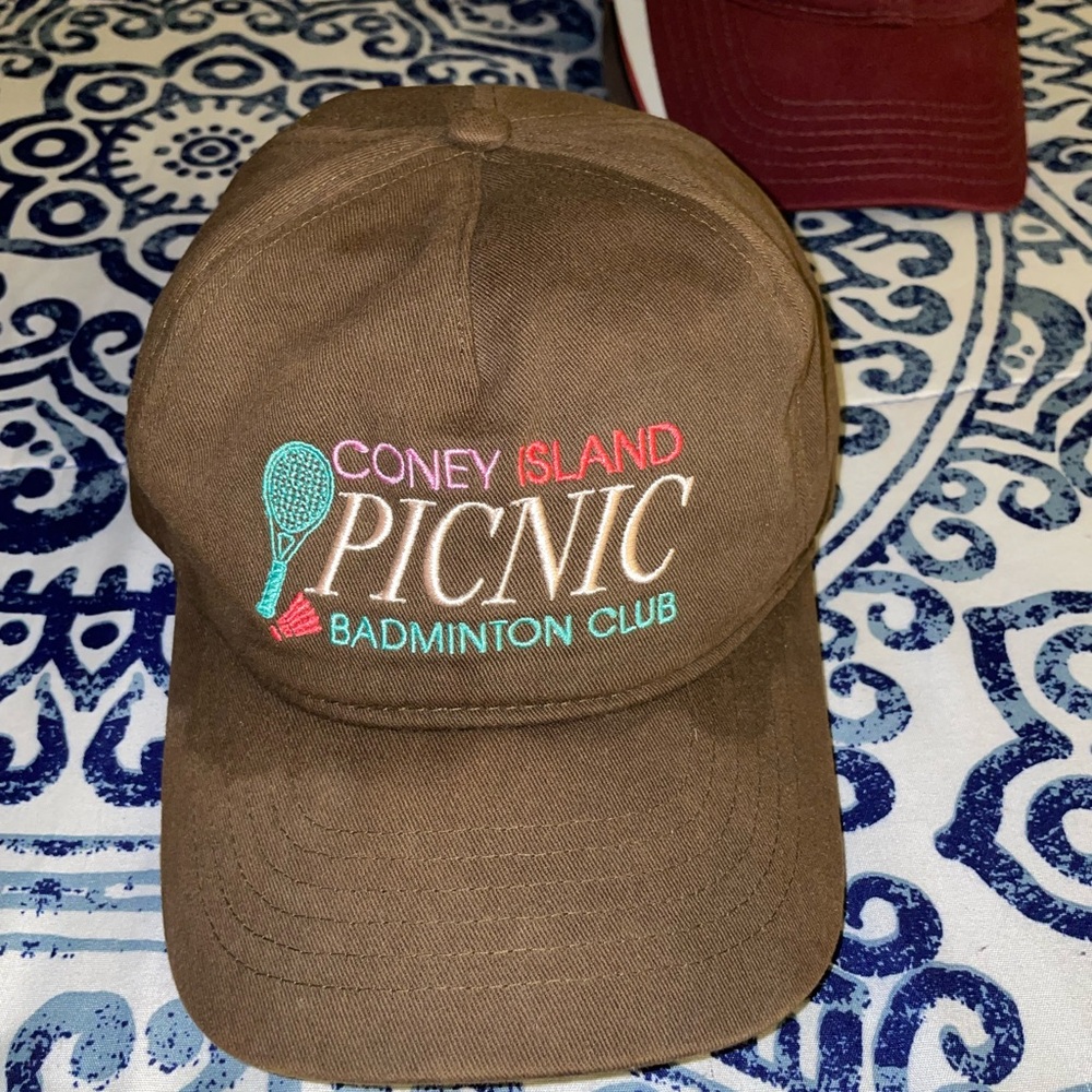 Retro Brown Coney Island Picnic Cap